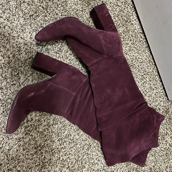 Steve Madden purple knee high boots